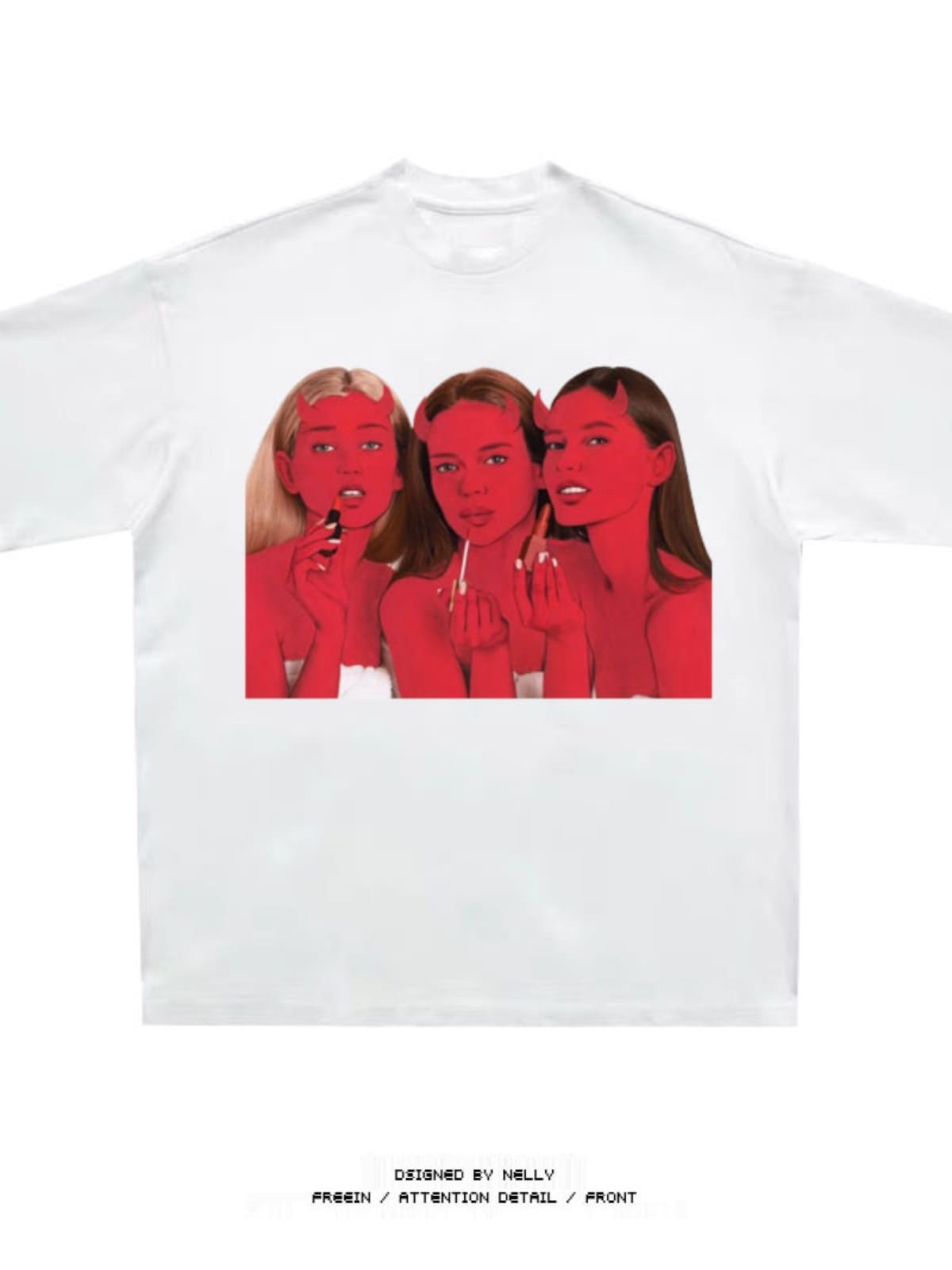 Sicko1993 3Girl Loose Print Tee