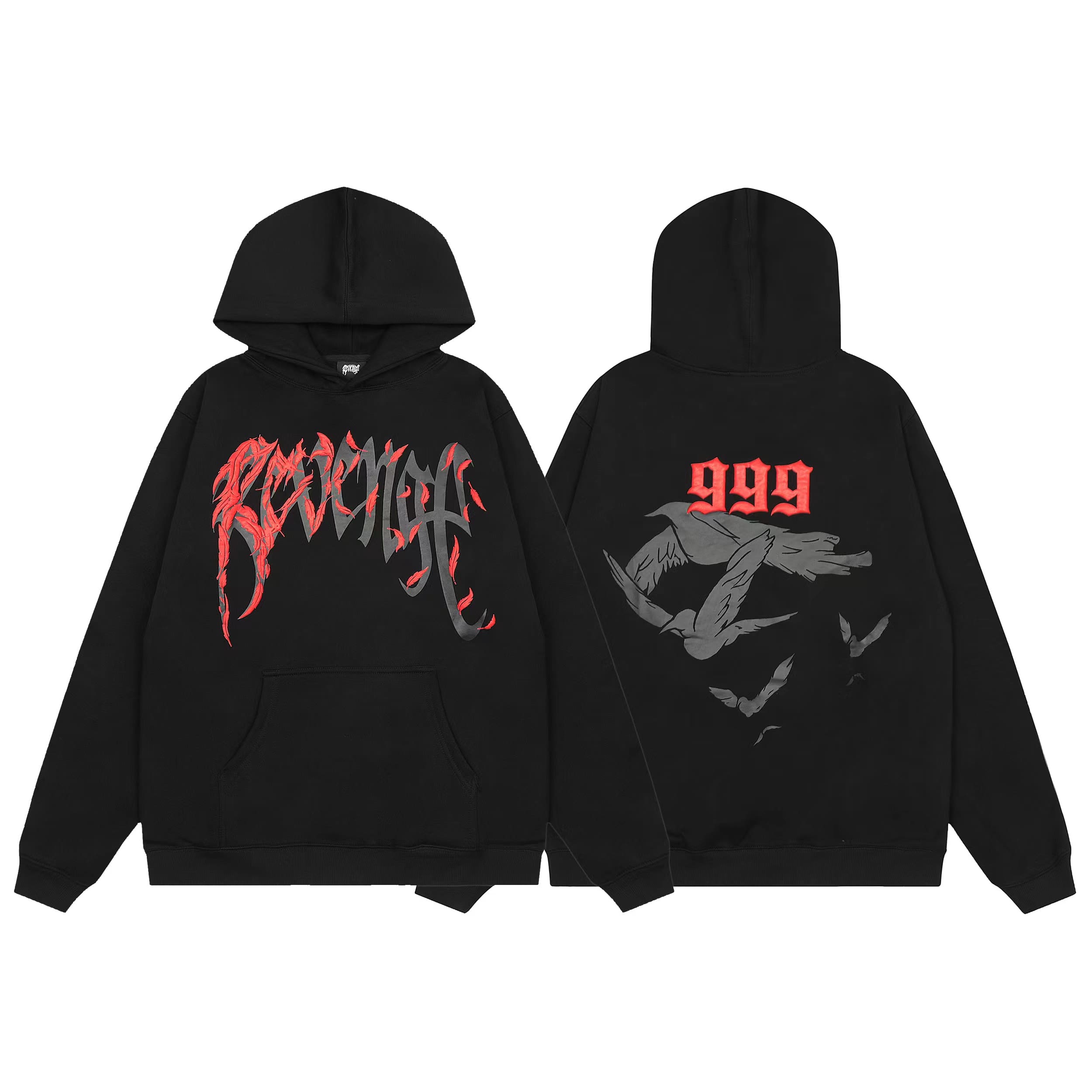 Revenge Keel Smoke Skull Hoodie