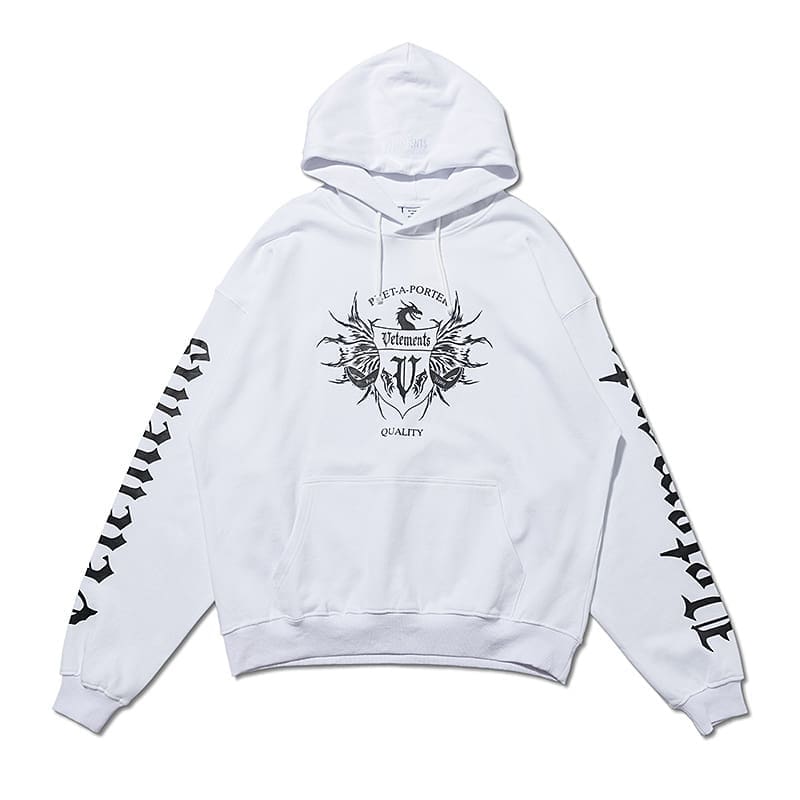 Vetements Express Letter Print Hoodie