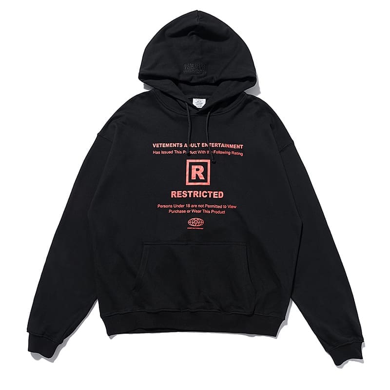 Vetements Express Letter Print Hoodie