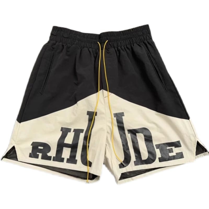 Rhude Color Contrast Patchwork Shorts