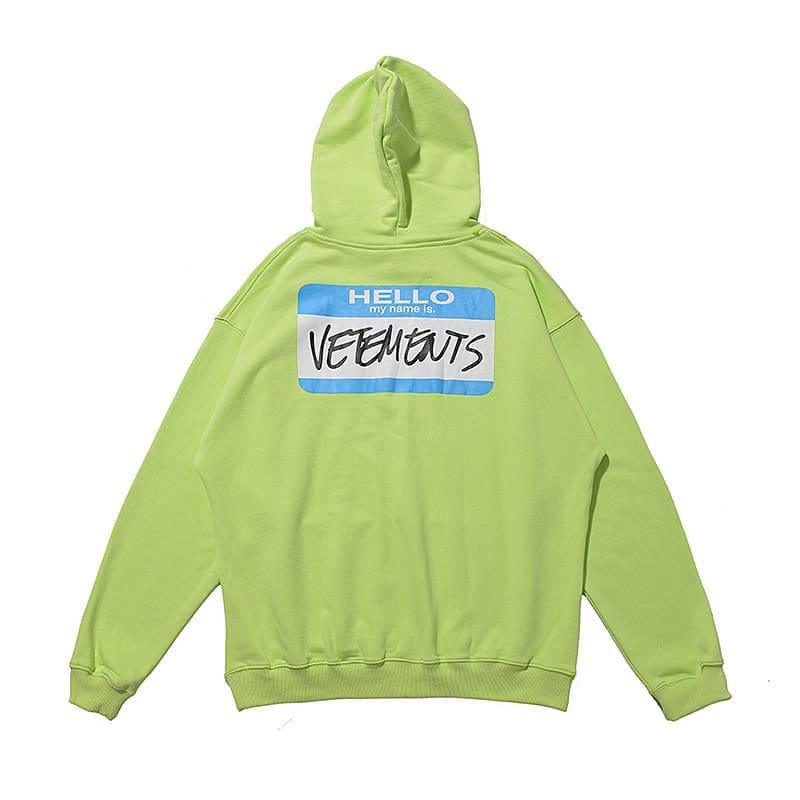 Vetements Express Letter Print Hoodie