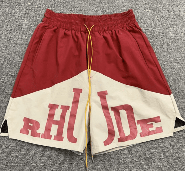 Rhude Color Contrast Patchwork Shorts