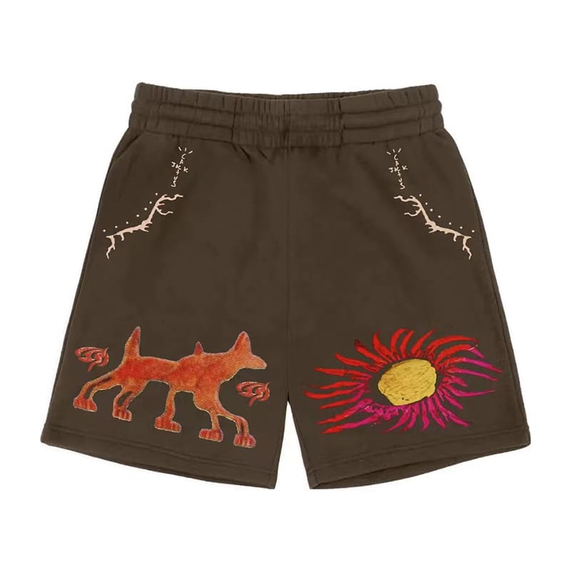Travis Scott Cactus Jack Graffiti Shorts