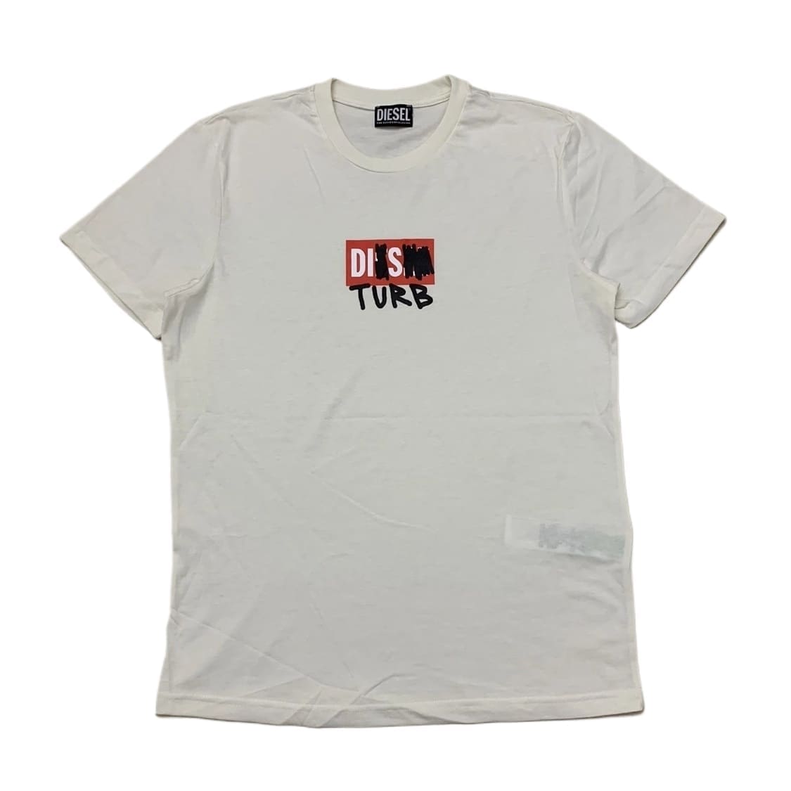 Diesel Italy T-DIEGOS-B10 Graffiti Print Short Sleeve T-Shirt for Men