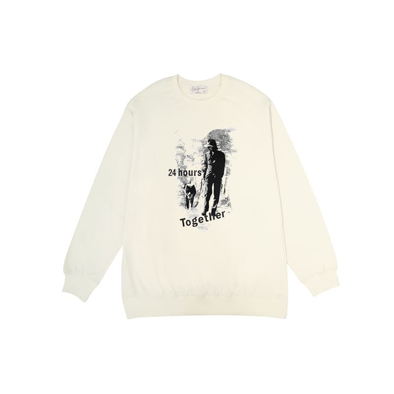 Yohji Yamamoto Abstract Character Hoodie