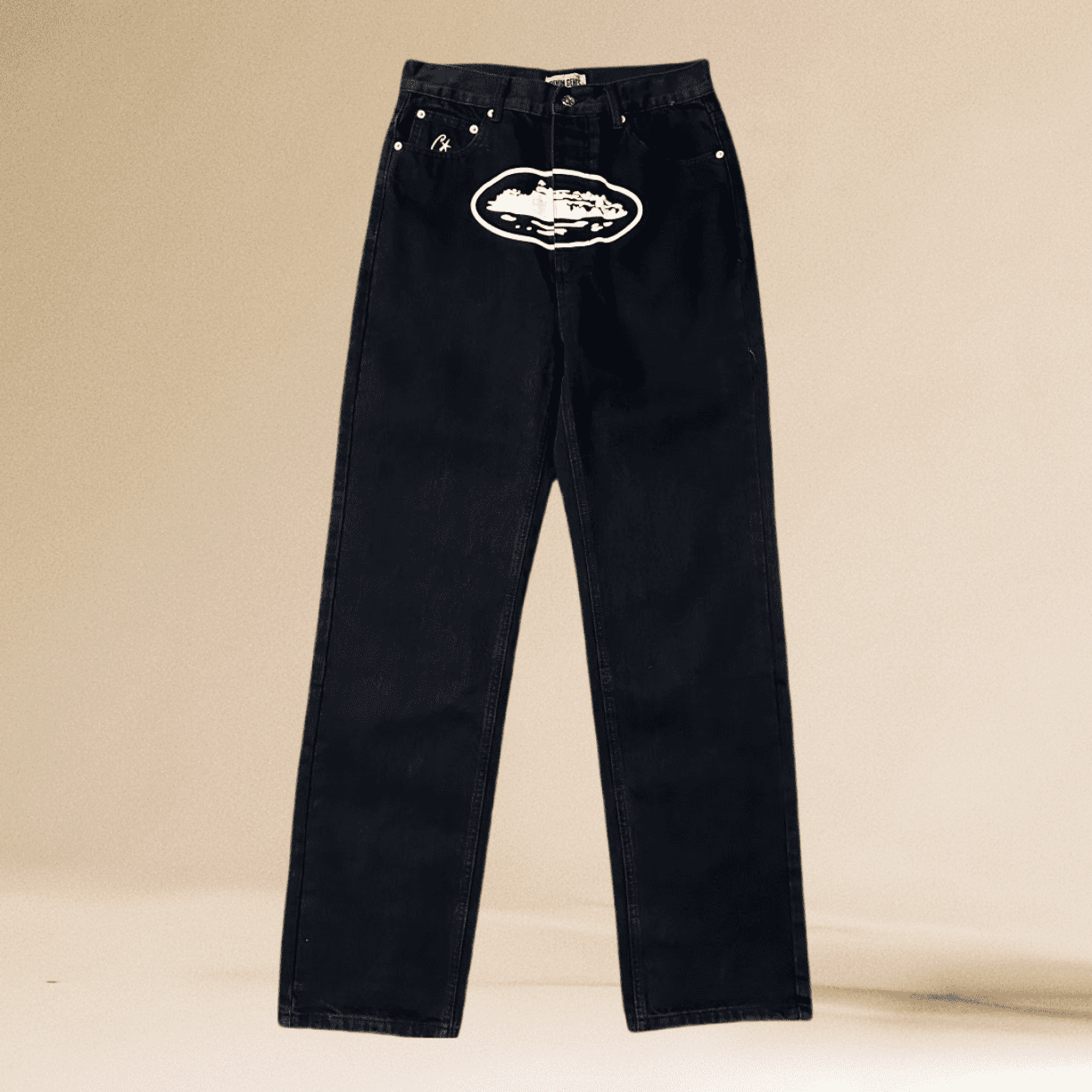 Corteiz Classic Printed American Straight Jeans West Coast Street Style