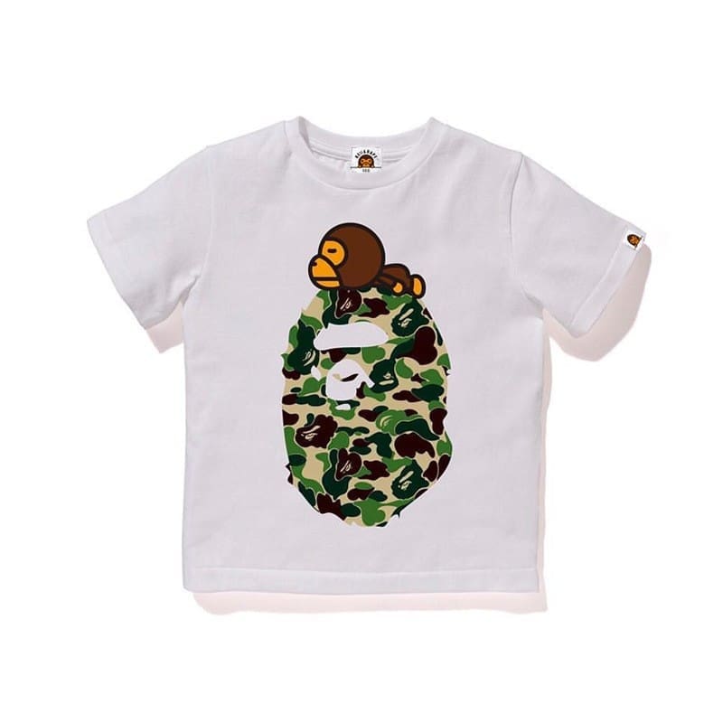 Bape Children’S Clothing Cartoon Camouflage Tee