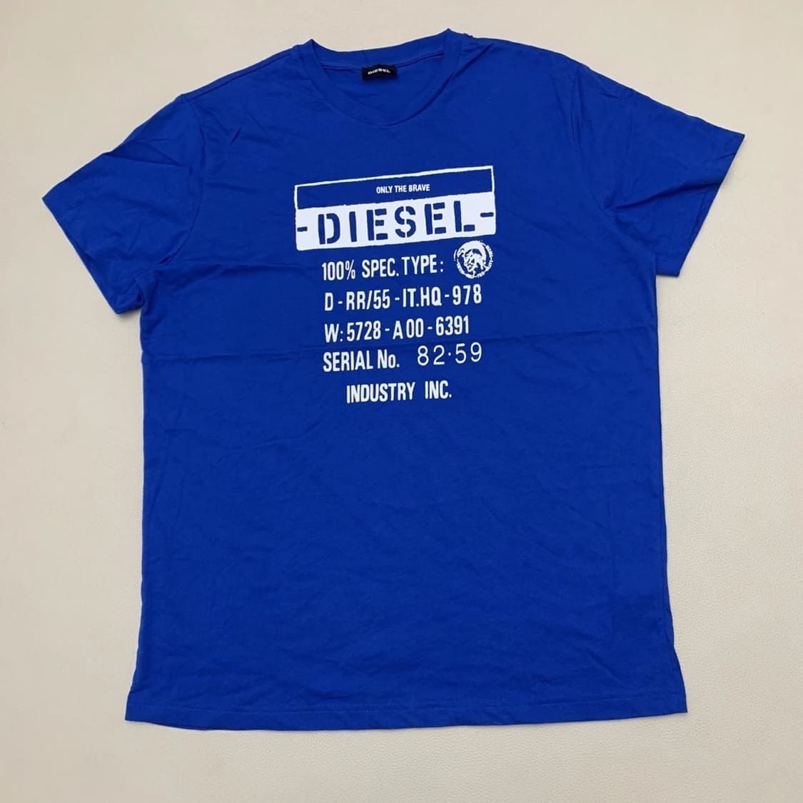 Diesel Italy T-DIEGO-S1 Cotton Printed Short Sleeve T-Shirt for Men