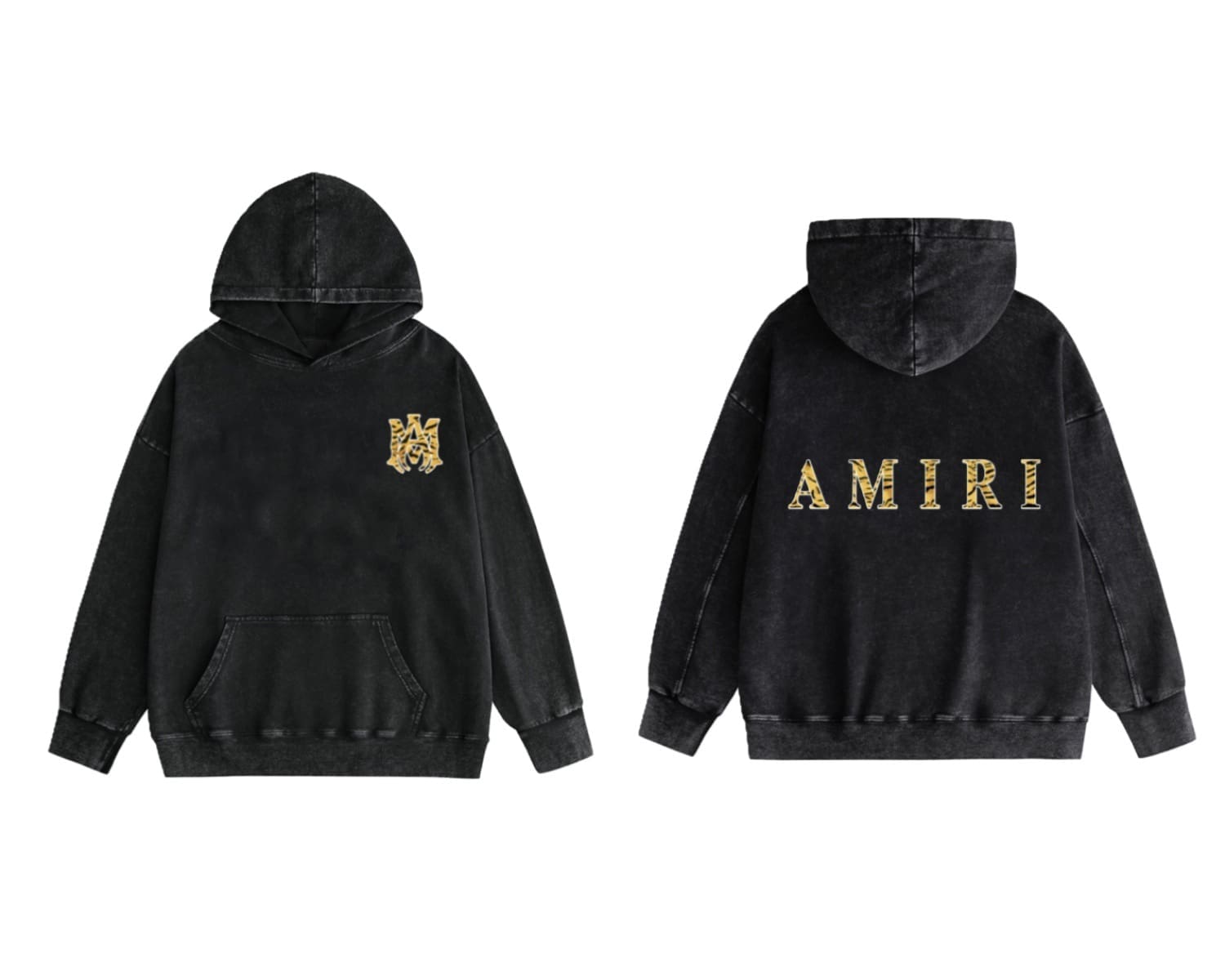 Amiri Washed Wear Pullover Hoodie 2
