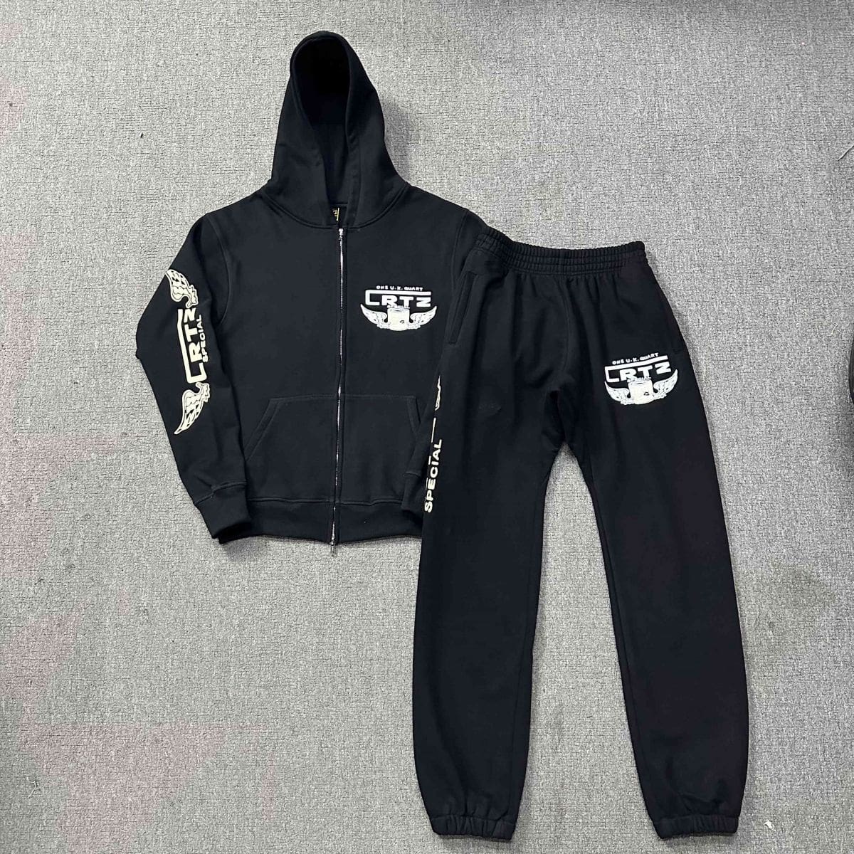 Corteiz Devil Island Fleece-Lined Sweatpants