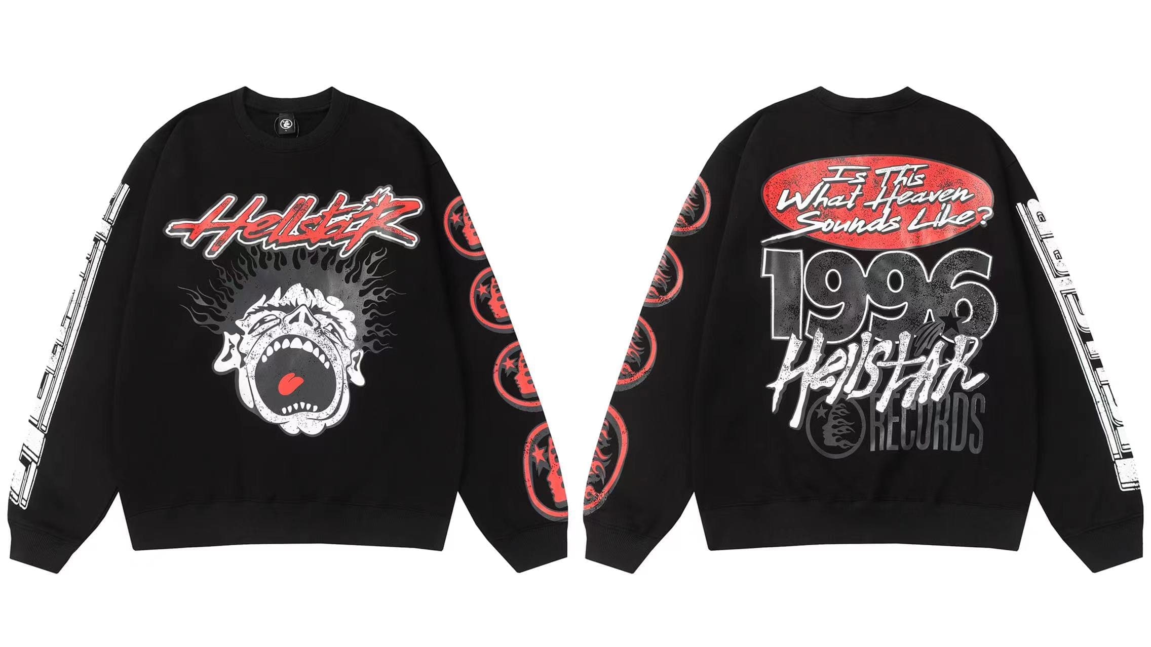 H*lst*r letter printed hooded pullover