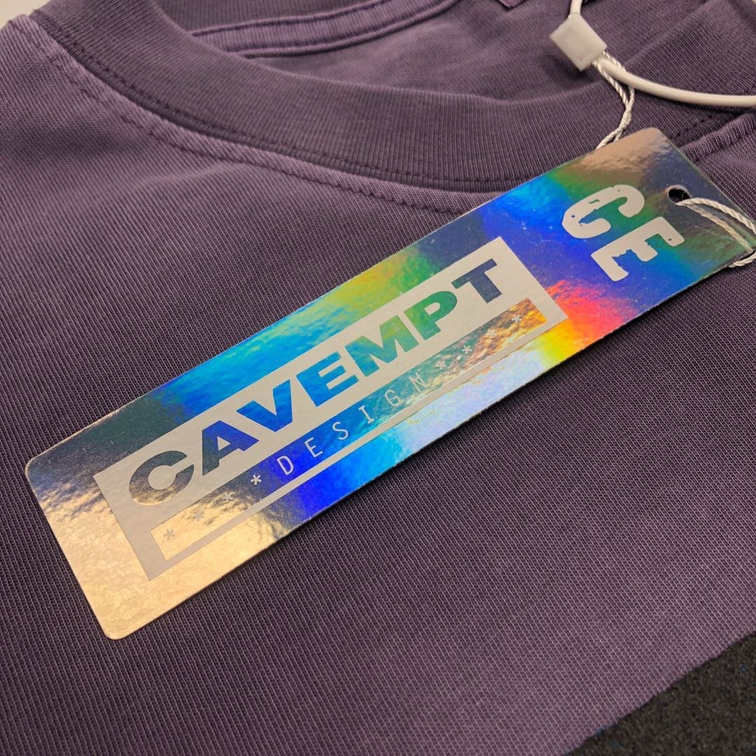 Cavempt Washed Old Purple Batik Tee