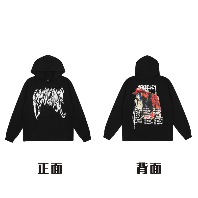 Revenge Embroidered Keel Smoke Hoodie
