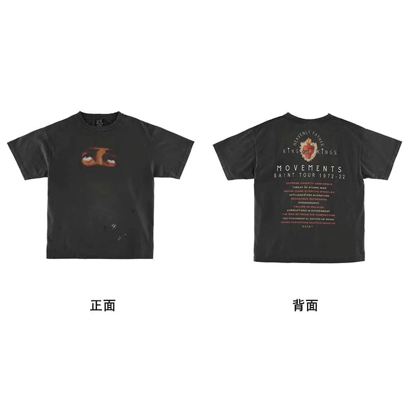 Saint Michael Vintage Short-Sleeved T-Shirt European Hip Hop Niche Style