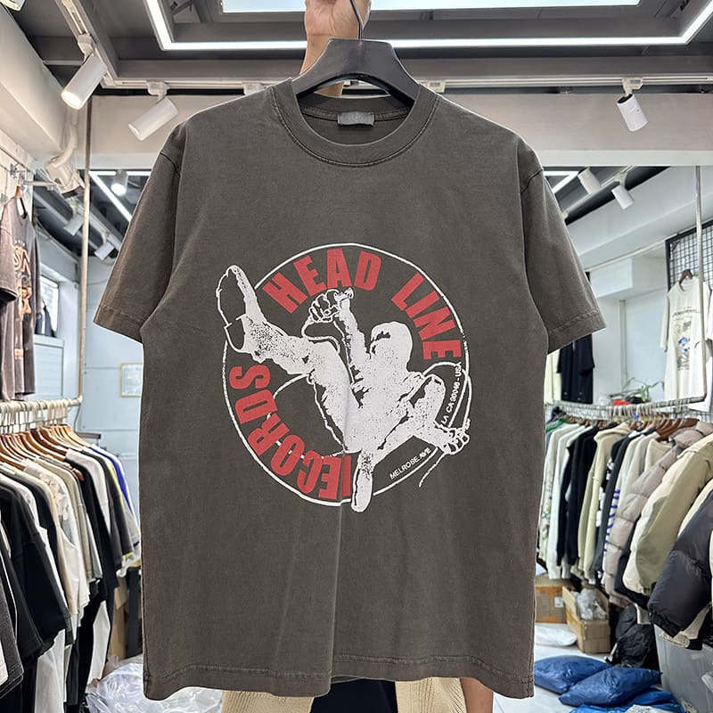 Dept Washed Old Fashion Half Sleeve T-Shirt