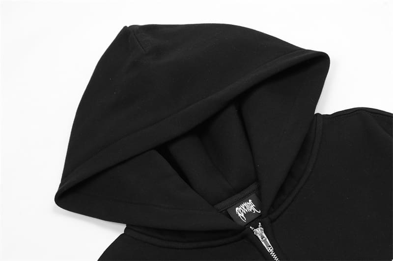 Revenge Fleece-Lined Zipper Hoodie for Men and Women