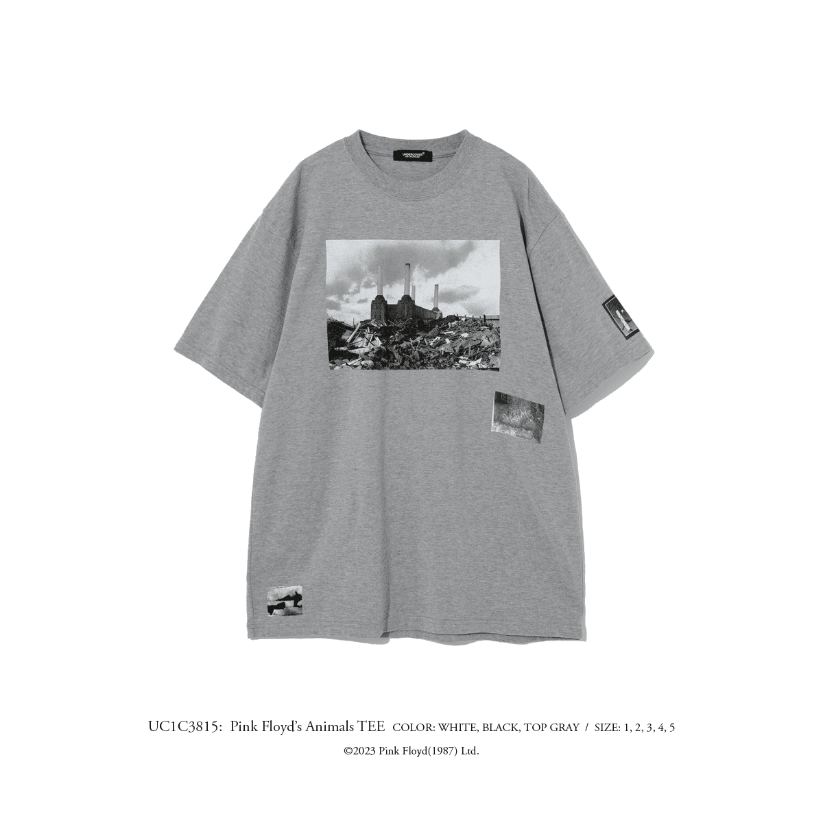 Undercover Pink Floyd Cow Print Vintage Rock Short Sleeve T-Shirt