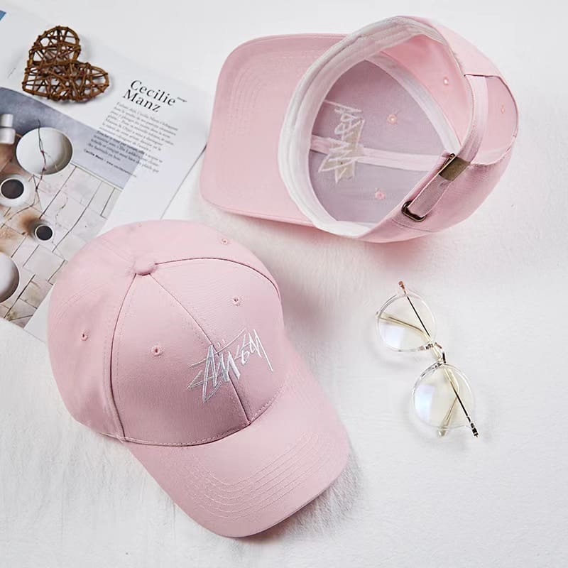 Stussy Embroidered Soft Top Baseball Cap for Men and Women