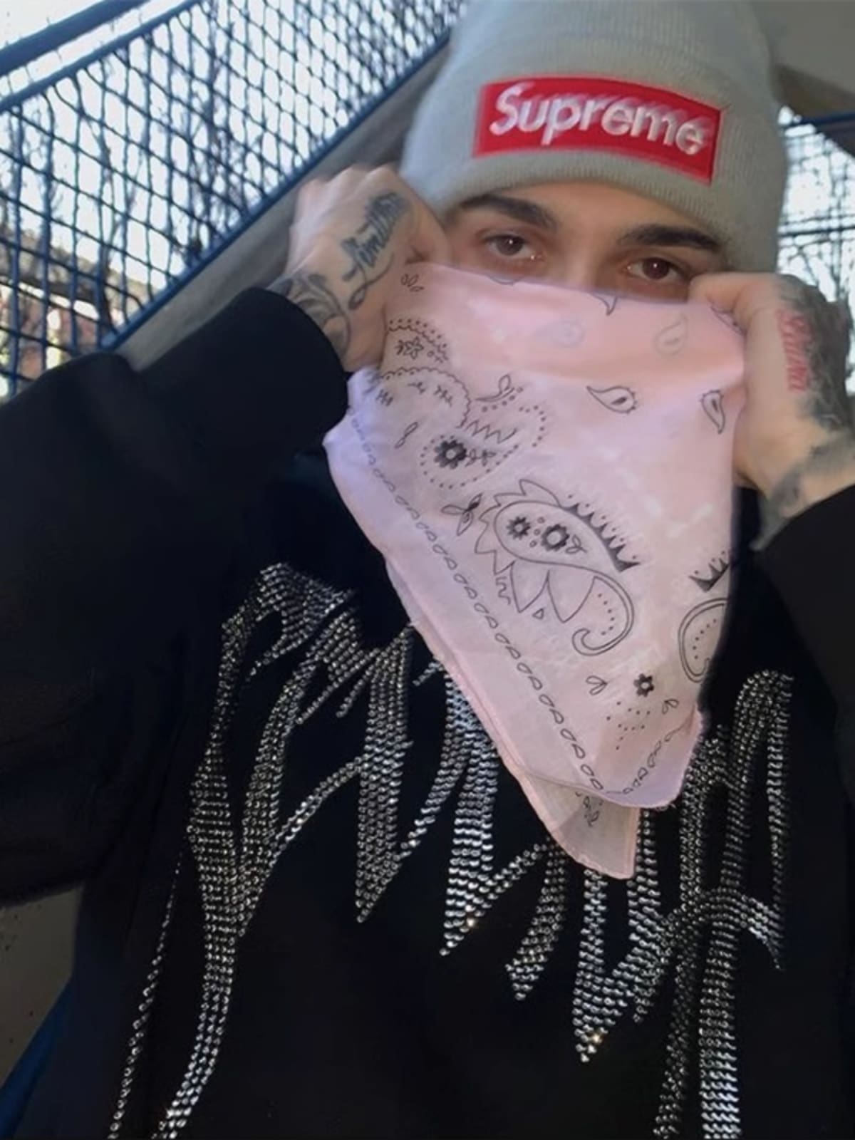 Revenge Style Black Skull Logo Hoodie 2