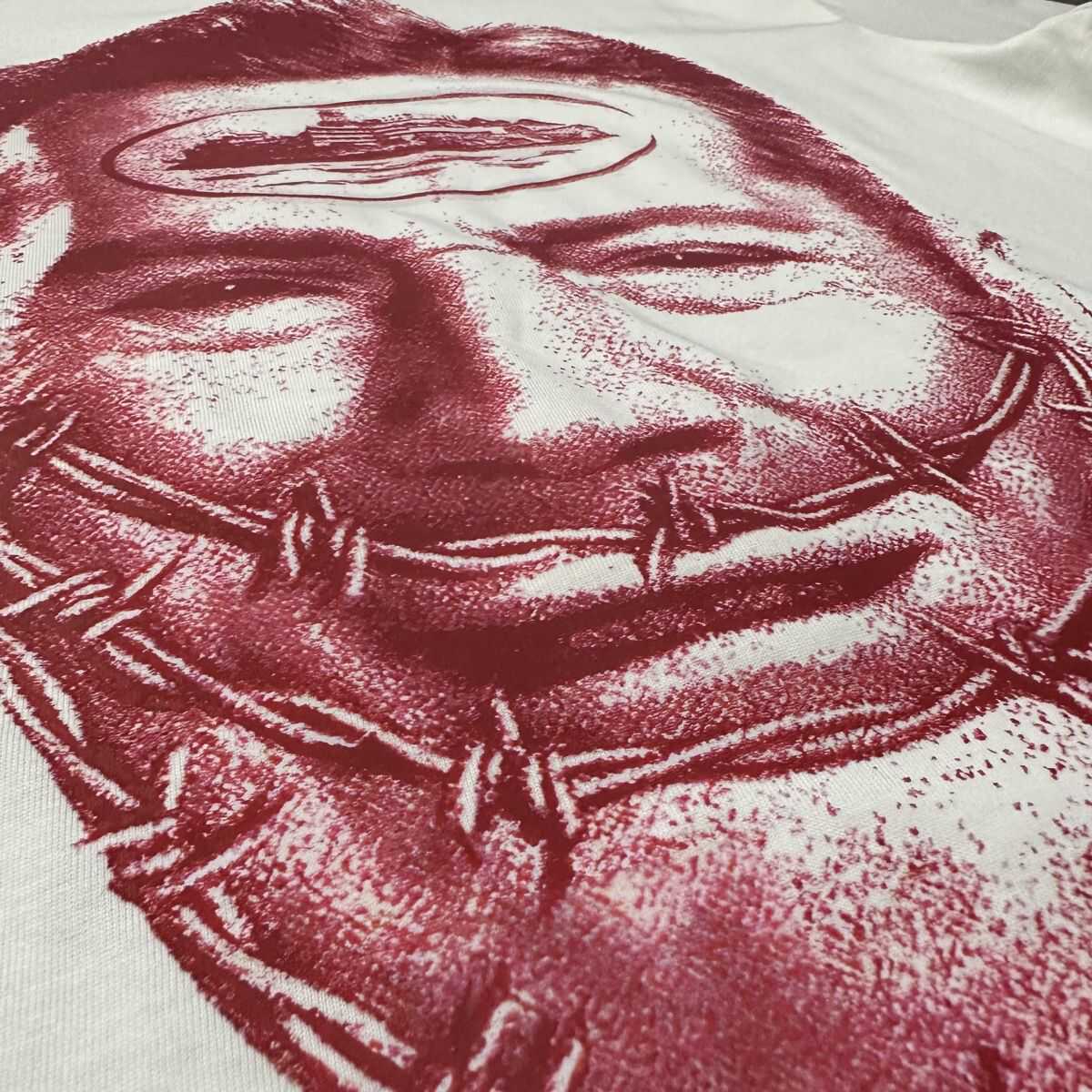 Corteiz Devil Island Summer Portrait Print Loose Casual Retro Couple T-Shirt