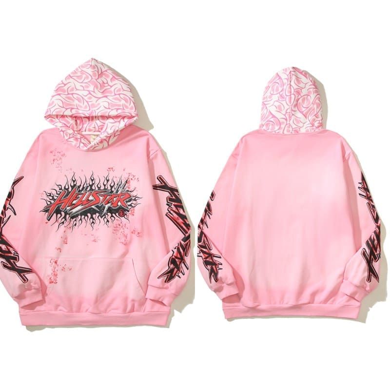 american fashion brand H*lst*r hoodie distressed high street style for men and women