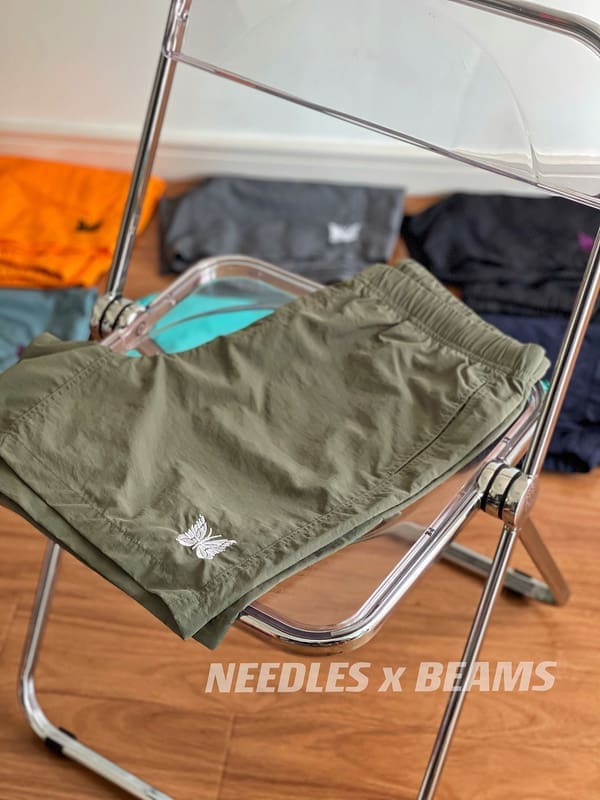 Needles Butterfly Embroidery Shorts
