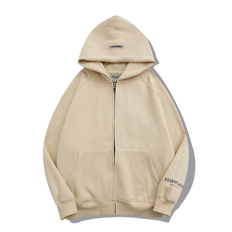 Fog Essentials High Street Zipper Sweater Hooded Coat