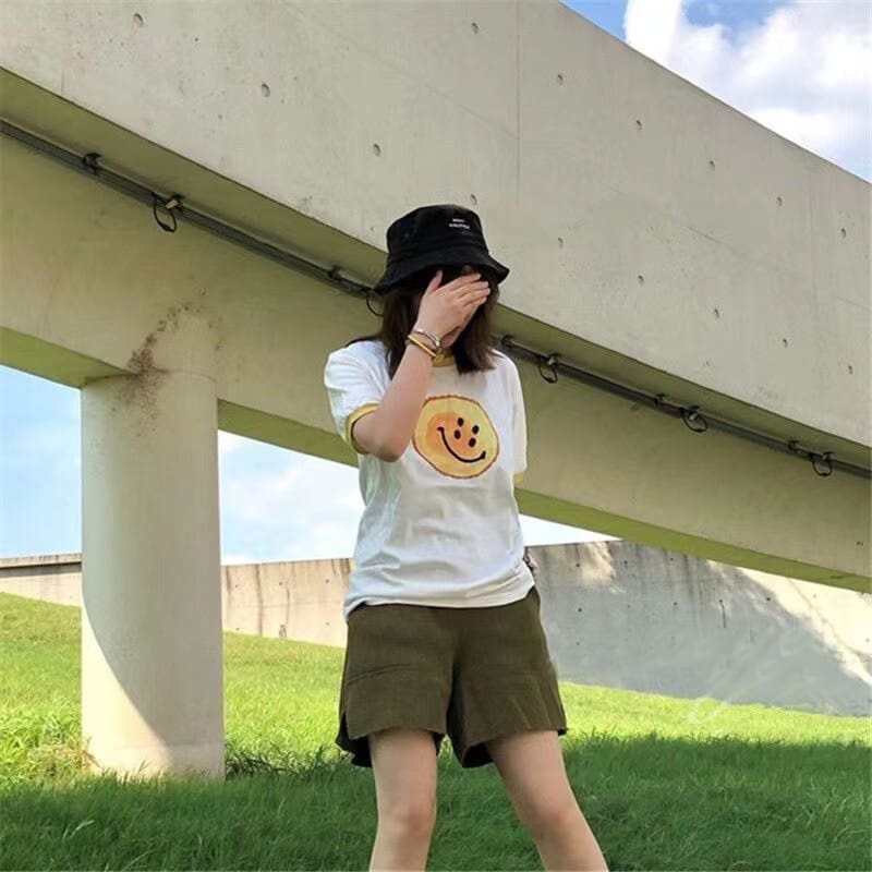 wine warmer kapital 21ss smiley F**e t-shirt