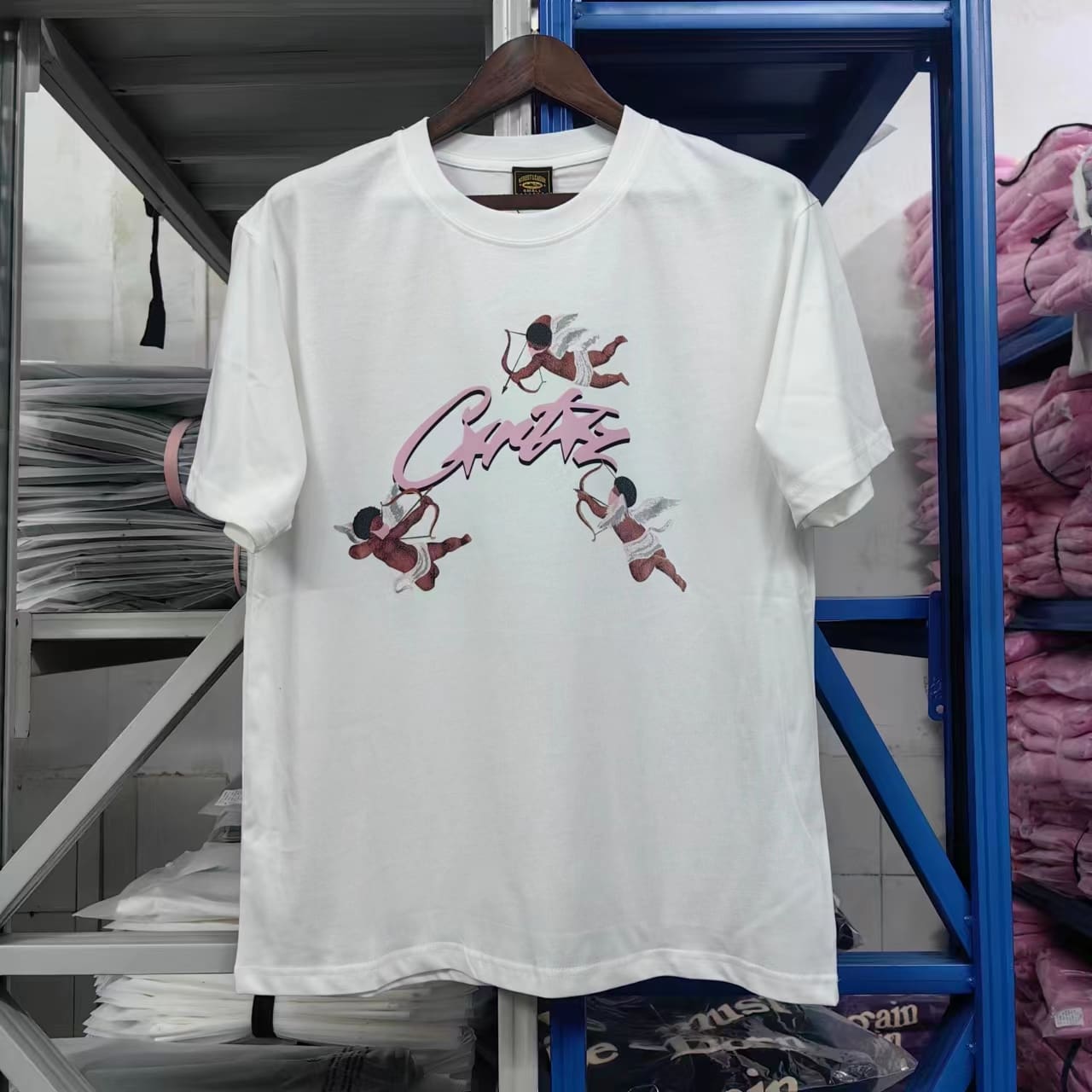 Corteiz Devil Island Printed Cotton Short Sleeve T-Shirt for Men and Women