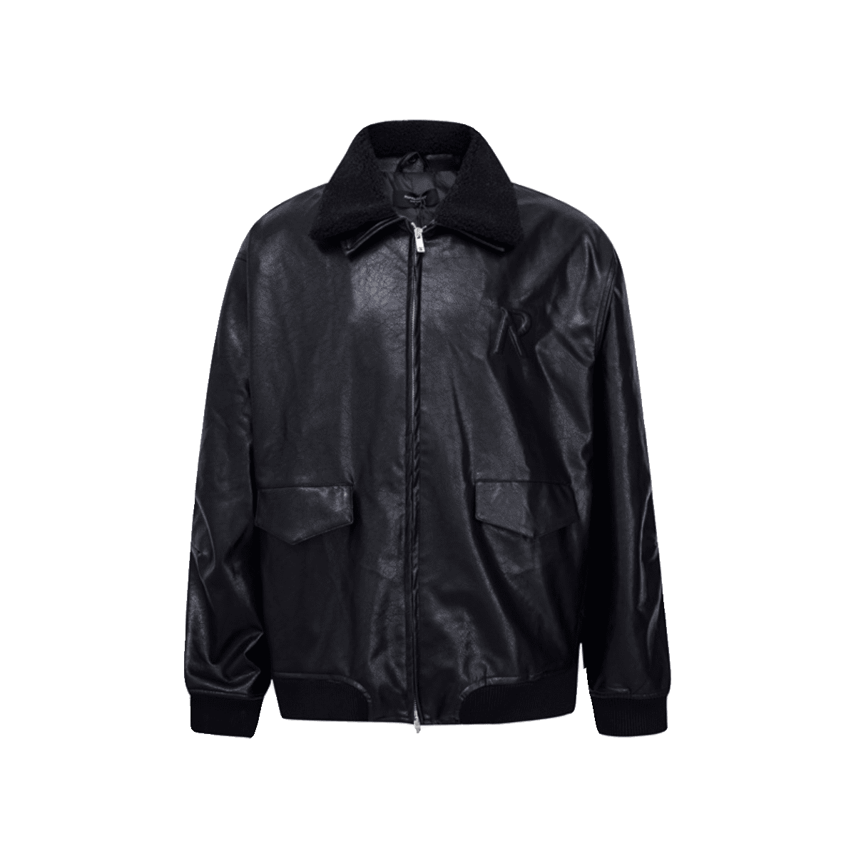 Represent Fur Collar Leather Coat Zip Jacket Casual Loose Wear