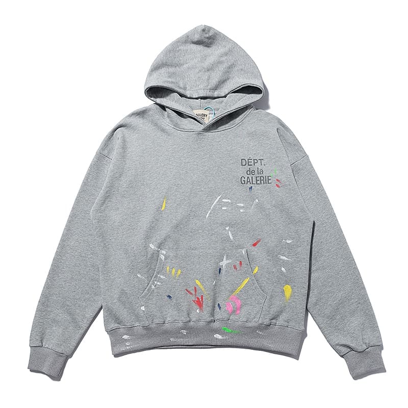 Gallery Dept Paint-Splashing Graffiti Hoodie