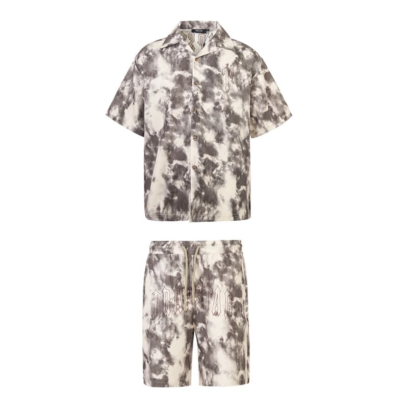 Trapstar Hollow Out Alphabet Embroidery Collar Shirt Suit