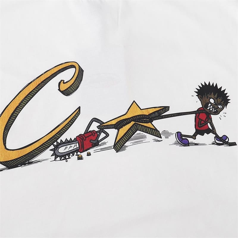 Corteiz Letters Printed Loose T-Shirt Summer Casual Half Sleeve