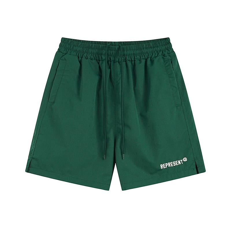 Represent Simple Letter Embroidery Loose Short Sleeve Shirt and Shorts Set