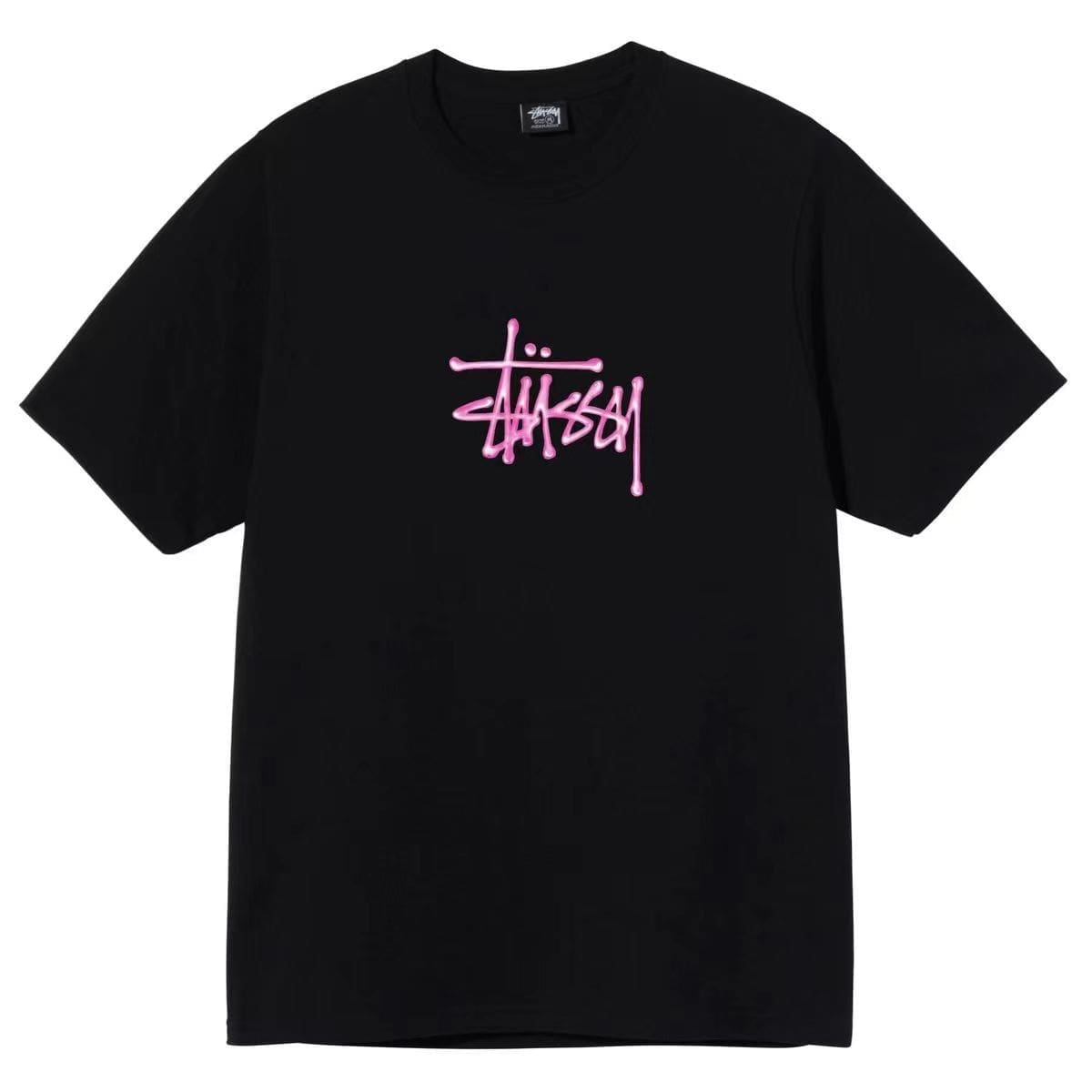 Stussy Crown Surfing Print Short Sleeve T-Shirt for Men and Women 1