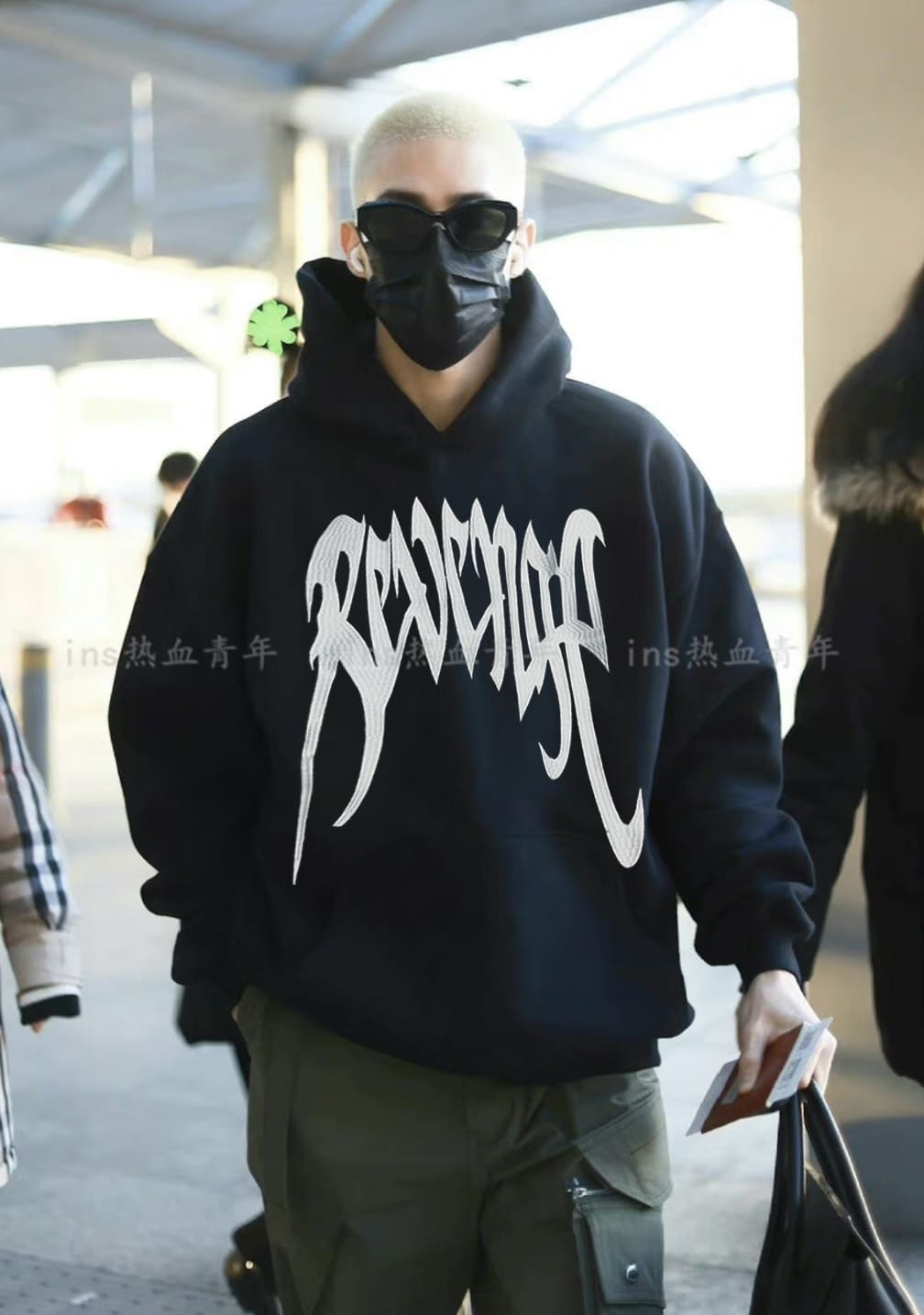 Revenge Rap Cream Logo Hoodie