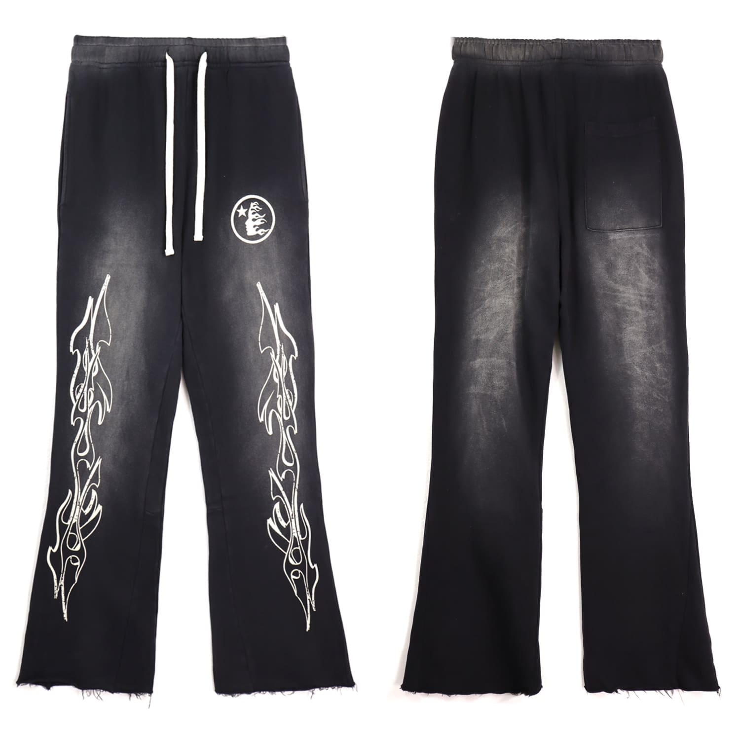 H*lst*r letter print high street pants
