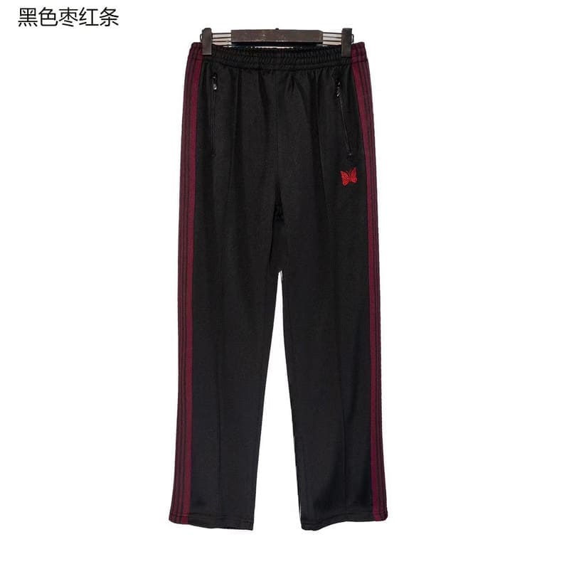 Needles Butterfly Embroidery Side Stripe Pants (Style 2)