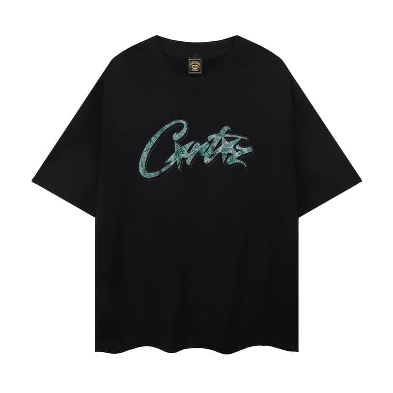 Corteiz Devil Island Graffiti Print T-Shirt for Men and Women High Street Retro Style