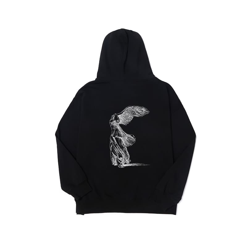 Yohji Yamamoto Sketch Folding Wing Angel Hoodie