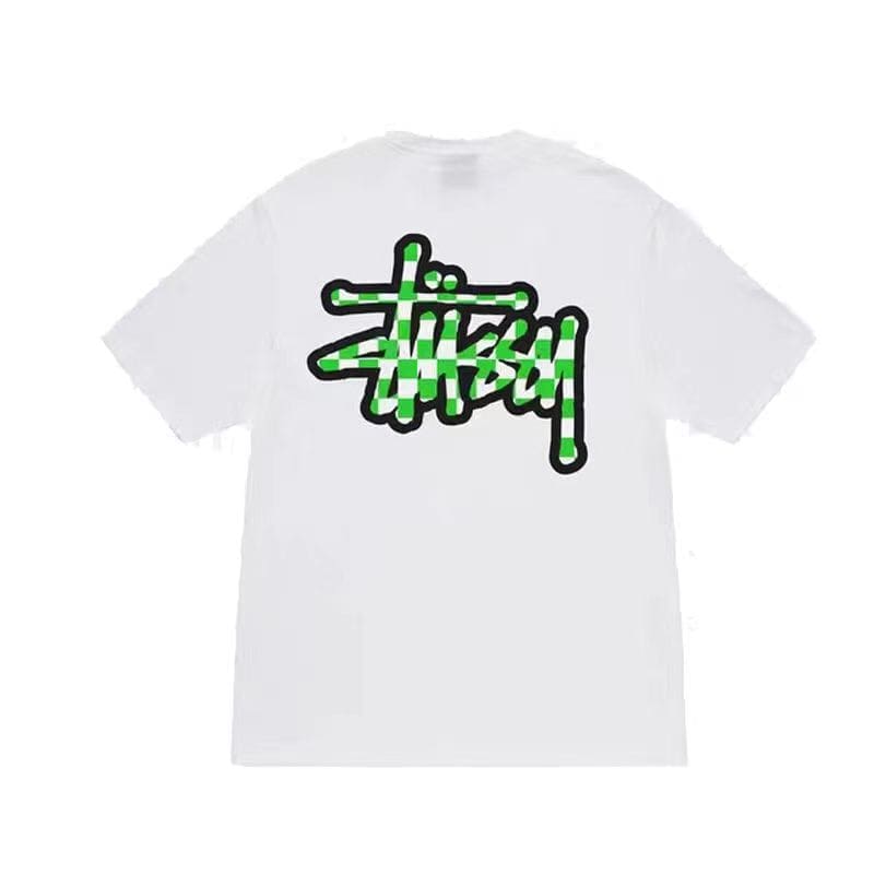 Stussy Crown Surfing Print Short Sleeve T-Shirt for Men and Women 2