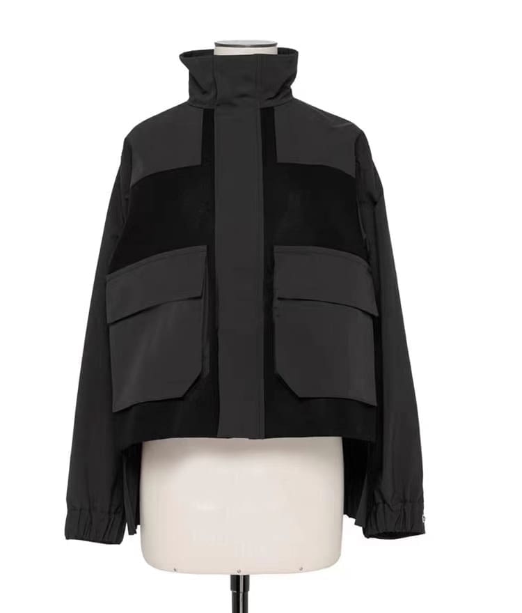 Fog Sacai Ss24 Pleated Long Sleeve Coat