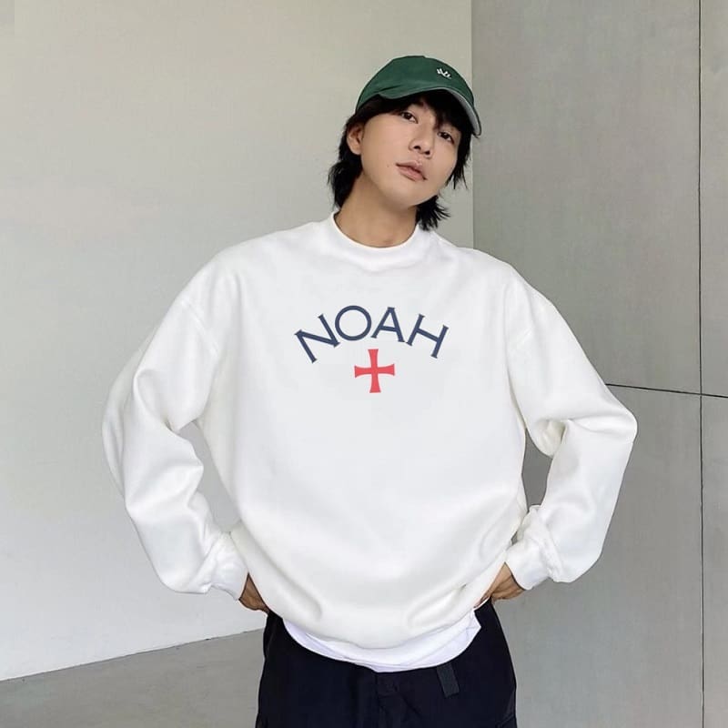 Noah Trach Cross Velvet Sweater