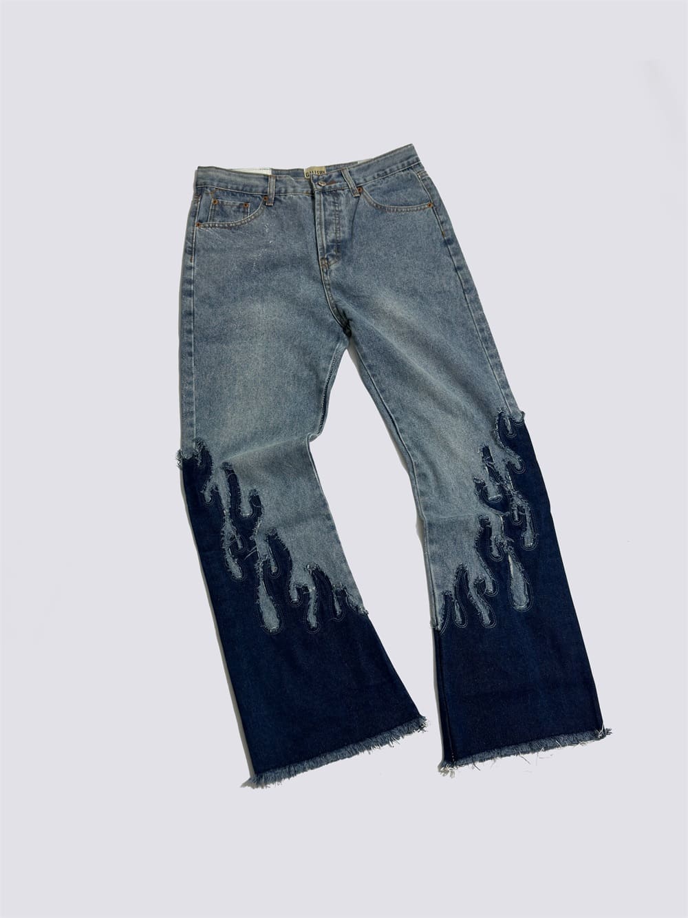 Gallery Dept Stitched Flame Bell-Bottoms