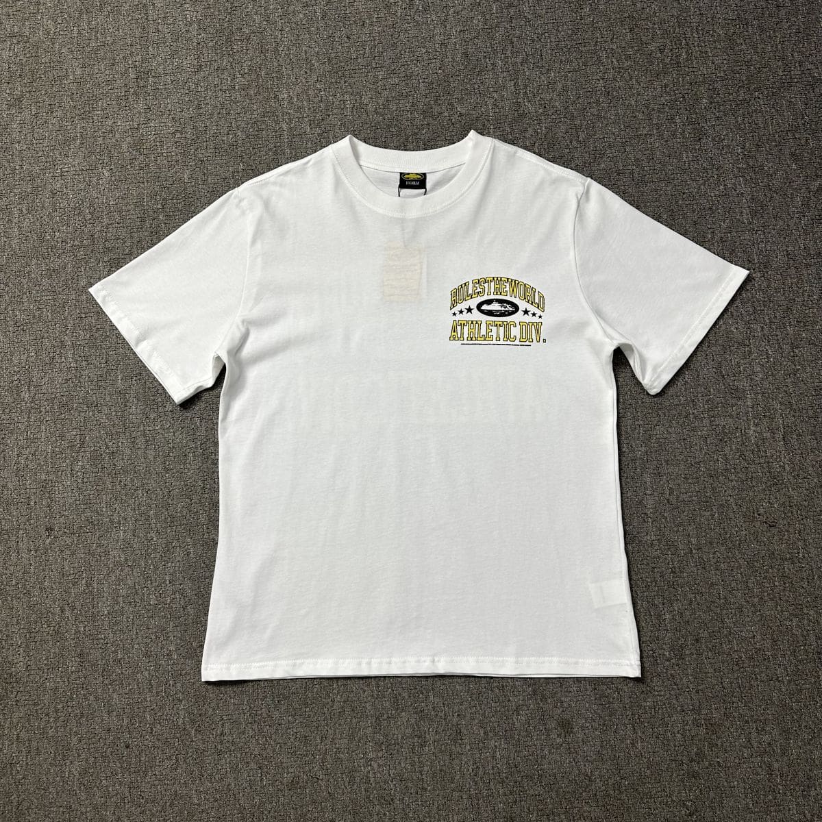 Corteiz Devil Island Summer Letter Print Couple Loose Casual Round Neck T-Shirt