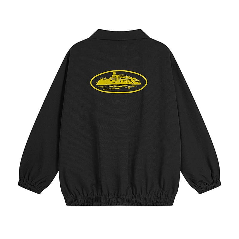 Corteiz Devil Island Printed Stand Collar Jacket