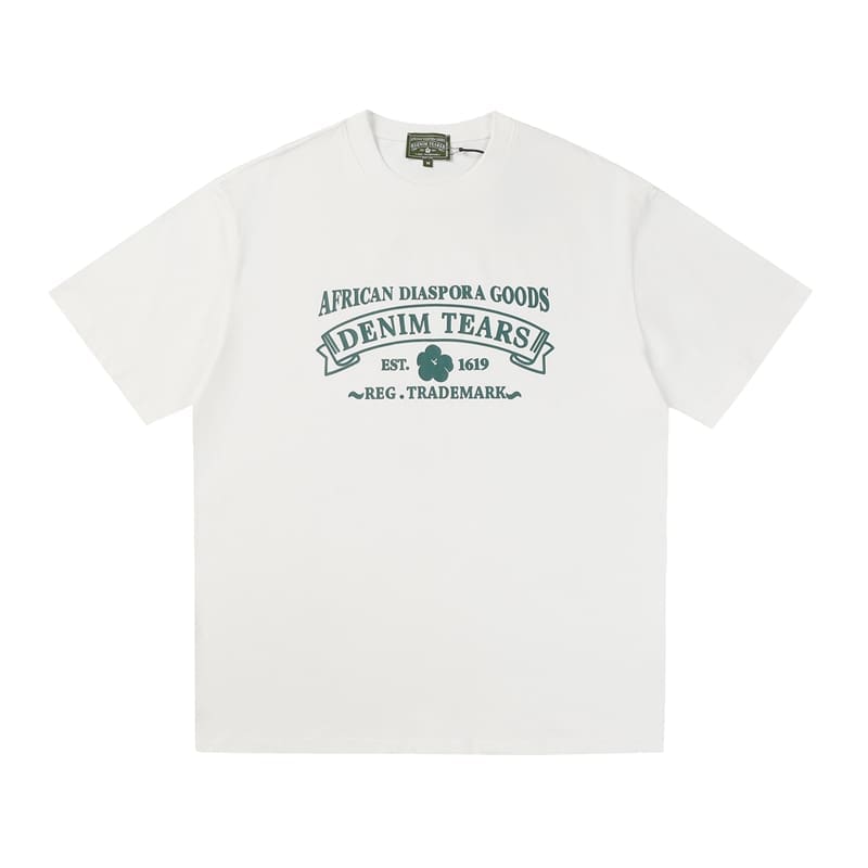 Denim Tears Kapok Letter Print T-Shirt & Shorts