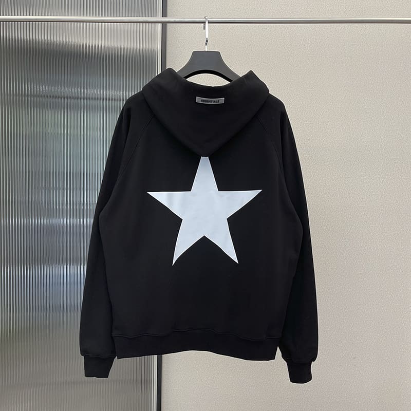 Fog Essentials Five-Pointed Star Zipper Sweater