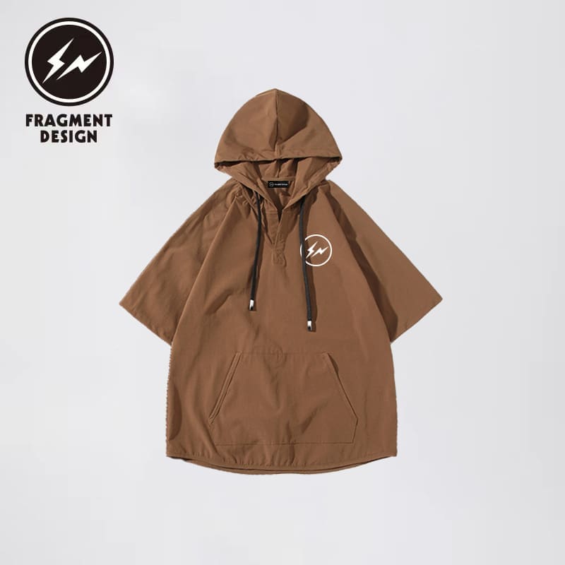 Fragment Design Hooded Half-Sleeved Sweater